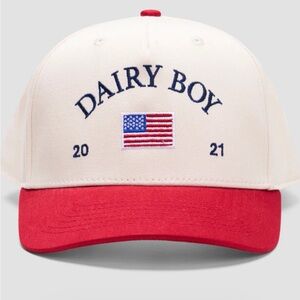 Dairy Boy Cream and Red Women's Hat